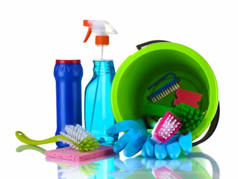 Professional hard floor cleaning in a Docklands apartment foyer