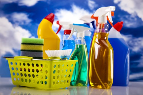 Professional carpet cleaning team preparing equipment for a service booking