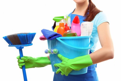 Manager reviewing carpet cleaning complaint records