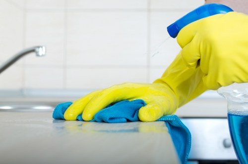 Office and reception cleaning in a Docklands commercial property