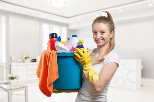 Careful spot treatment for a rug stain in Docklands
